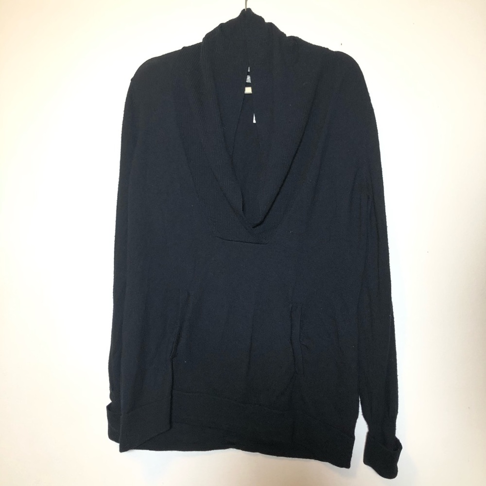 Lorenzi merino wool women’s  cowl neck sweater XL